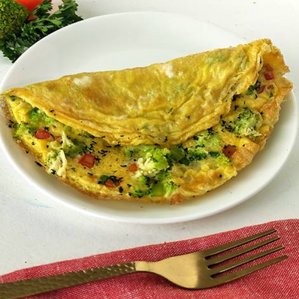 Brocolli And Cheese Omelette