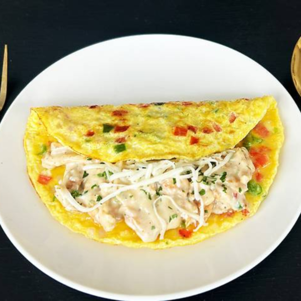 Creamy Chicken Omelette