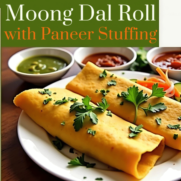 Moong Dal Chilla with Paneer Stuffing – A Desi Protein Powerhouse!