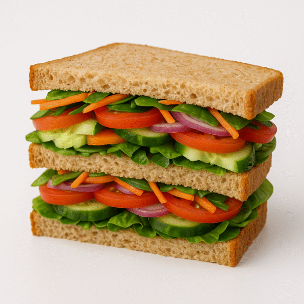 English Veggie Grilled Sandwich – Light, Fresh & High-Fiber!